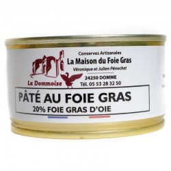 Pâté 20% de foie gras d'Oie 130g