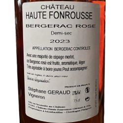 Bergerac Rosé - Château Haute-Fonrousse