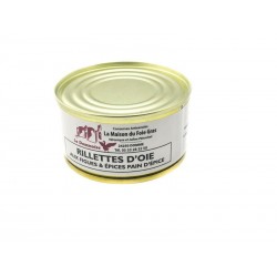 Lot de Rillettes d'oie aux figues & pain d'épices  130 g - 5+1 gratuite