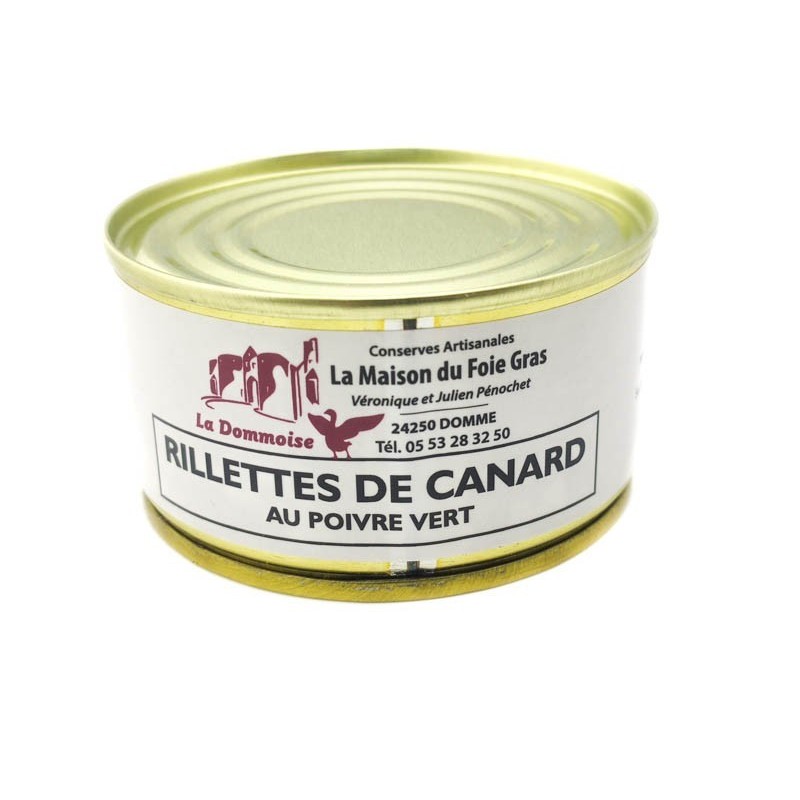 Lot de Rillettes Canard au Poivre Vert 130 g - 5+1 gratuite