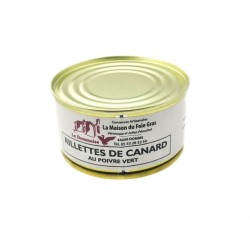 Lot de Rillettes Canard au Poivre Vert 130 g - 5+1 gratuite