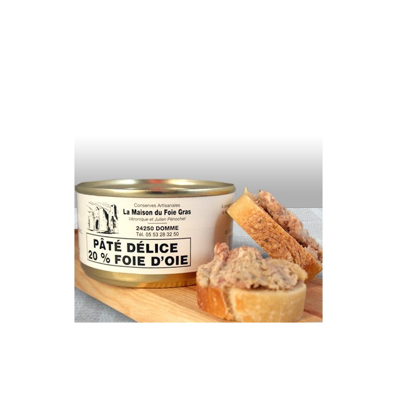 Lot Pâté Délice 20% de foie gras d'Oie - 130g - 5+1 Gratuite