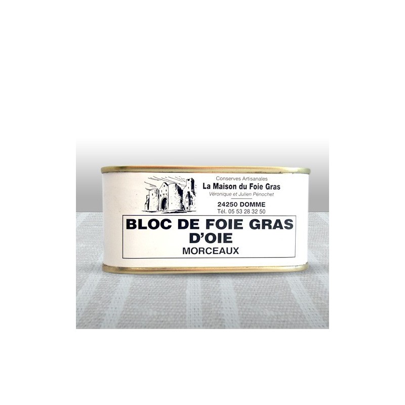 Bloc de foie gras d'oie avec 50% de morceaux